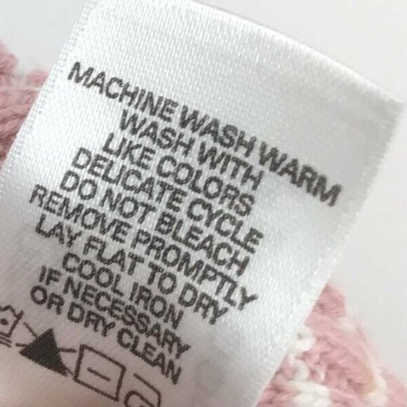 liz & co Sweater Size Large Pink Stripe Cable Knit Turtleneck Long Sleve New B13 - Picture 8 of 9